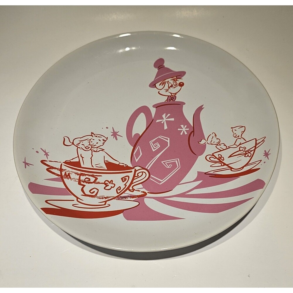 Walt Disney 50th Anniv. Retro Plate Kevin Kidney Jody Daily Alice’s Tea Cup 8”